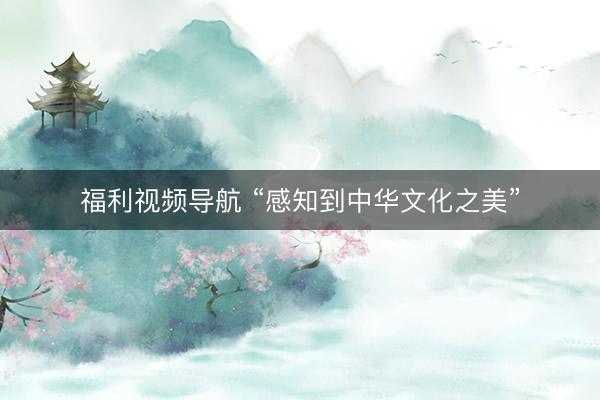 福利视频导航 “感知到中华文化之美”