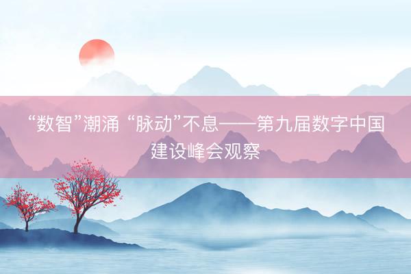 “数智”潮涌 “脉动”不息——第九届数字中国建设峰会观察