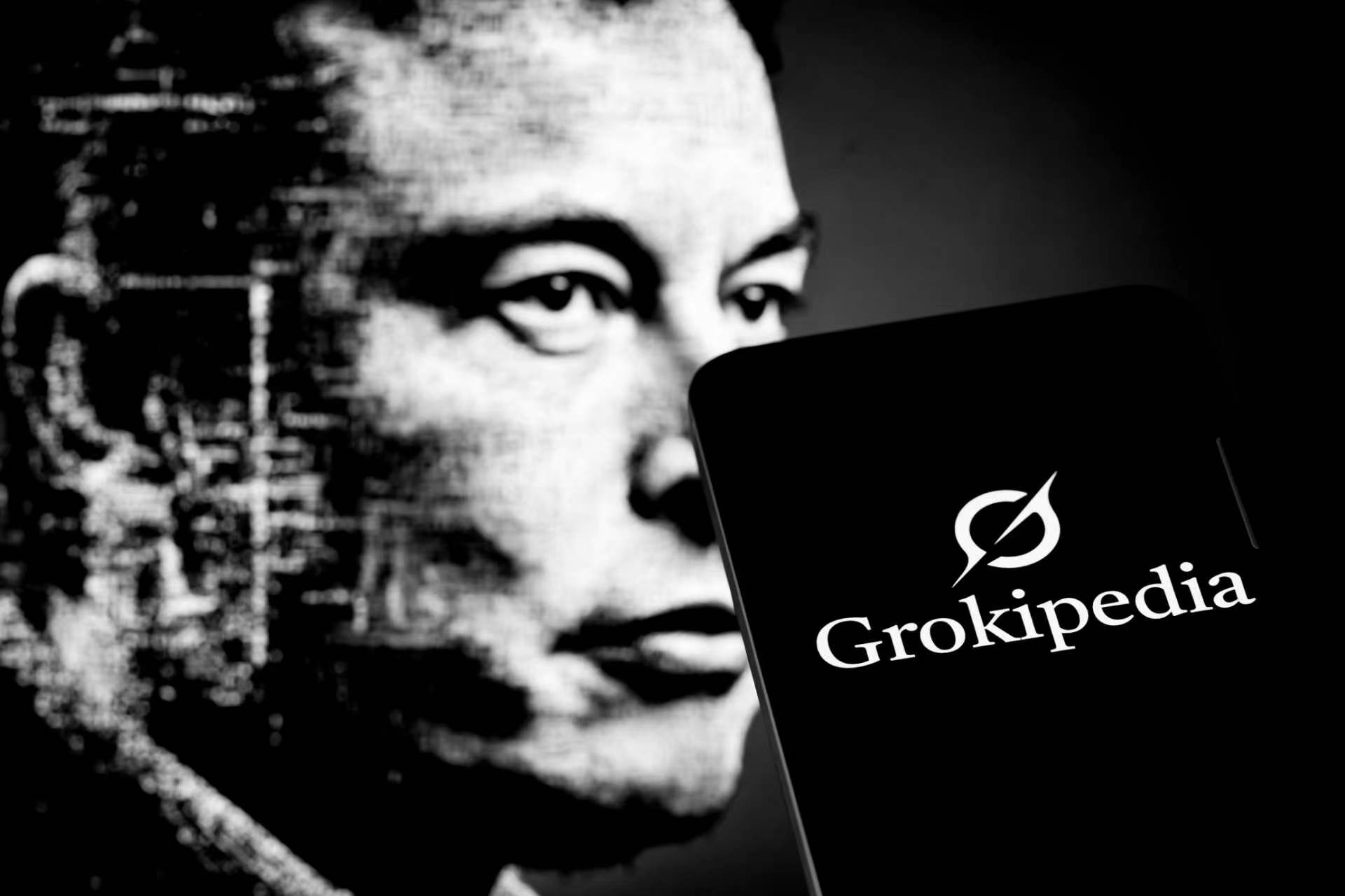 2025年10月,马斯克旗下人工智能公司xAI上线开源百科平台Grokipedia 视觉中国图