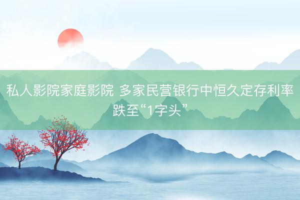 私人影院家庭影院 多家民营银行中恒久定存利率跌至“1字头”